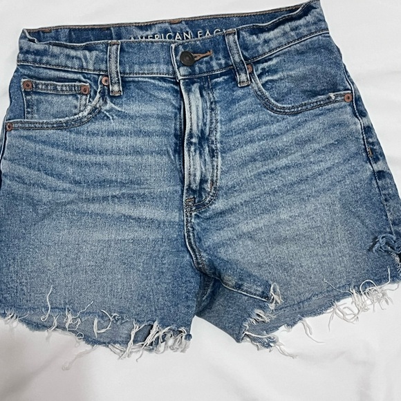 American Eagle Outfitters Denim - American Eagle Outfitters Frayed Hem Blue Jeans